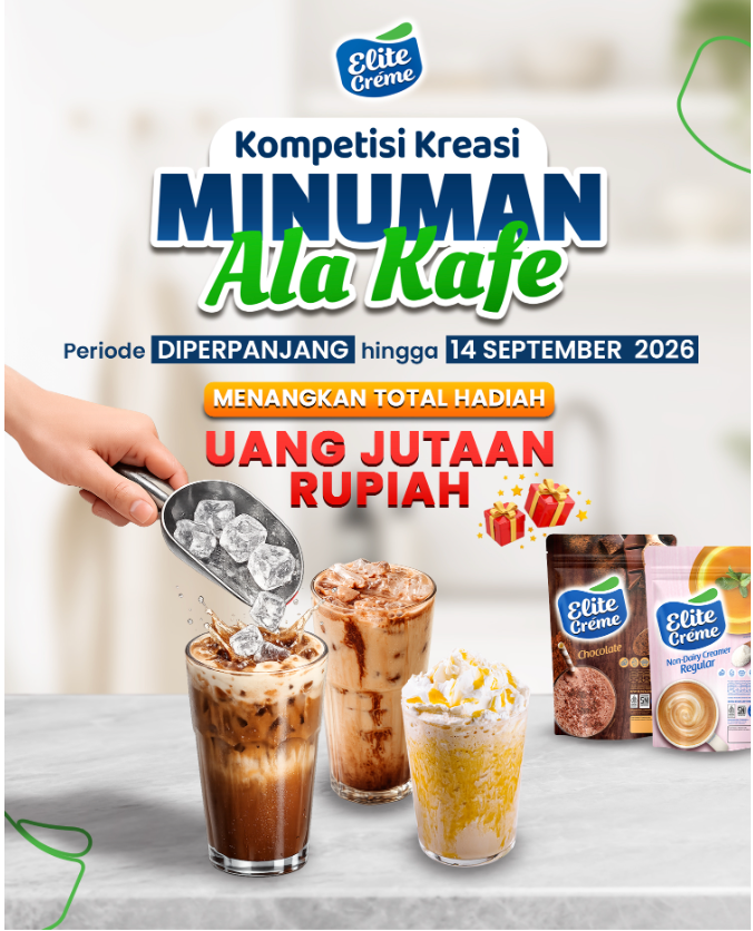 Masih Ada Waktu! Kreasi Minuman Ala Kafe  Elite Creme Diperpanjang!