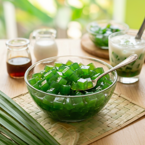 Green Jelly (diced)